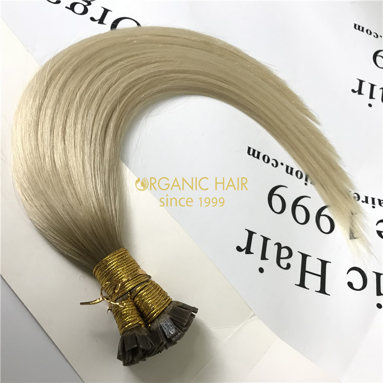 Wholesale Pre-bonded flat tip hair extensions ombre color  X72